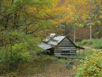 Smoky Mountain Scenery Homestead Cabin Mountains National
