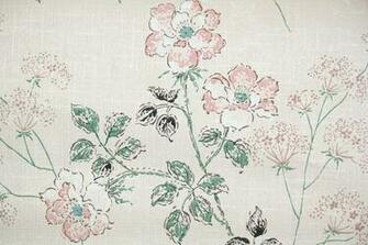 1950s Vintage Wallpaper Mid Century Pink Floral