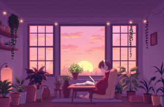 Lofi Anime Aesthetic iPad Wallpaper