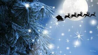 Santas Flight Wallpaper