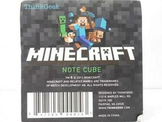 Amazon Thinkgeek Inc Minecraft Note Cube Toys Games