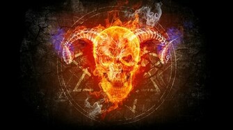Fire Skull Wallpaper