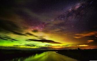 The Southern Lights In New Zealand Wallpaper Full HD