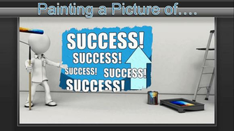 Painting Picture Of Success Animated Powerpoint Template