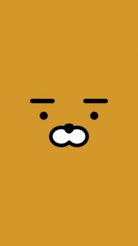 Kakao Friends Ryan Phone Wallpaper Ilustrasi Karakter