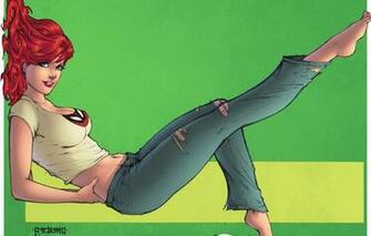 Wallpaper Girl Pose Figure Mary Jane Watson