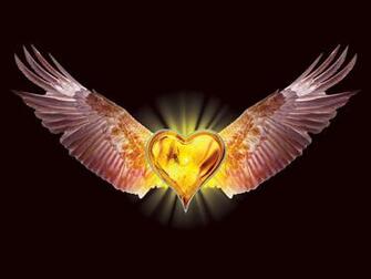 Heart Scorpion With Wings Wallpaper Emo