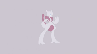 Minimalistic Wallpaper Mega Mewtwo X By