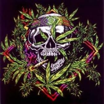 Galleries Weed And Skulls Drawings Wallpaper