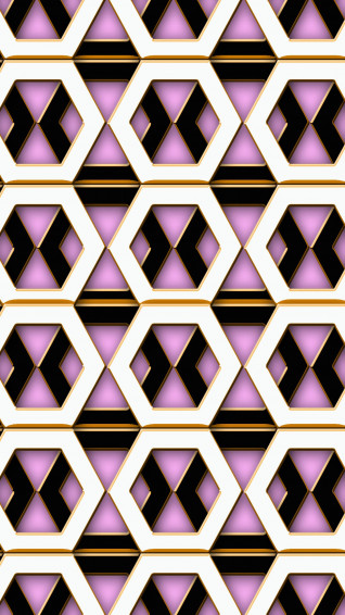 Pink Black White Hexagon Geometric Shapes Pattern Abstraction 4k HD Abstract Wallpaper