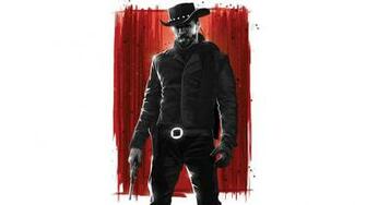 Django Unchained Jaime Foxx Hat Cowboy White Drawing