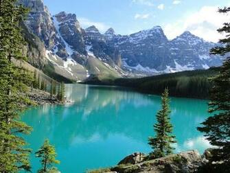 More Wallpaper Lake Moraine Canada Nature HD Backgro