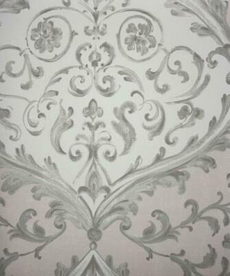 Montrose Coral Damask Wallpaper Nina Campbell