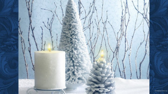 Tree Gift Holiday Merry Dual Monitor Christmas Winter