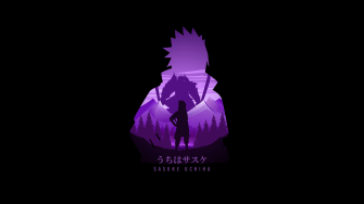 Sasuke Uchiha Wallpaper 4k Amoled Naruto Minimal Art