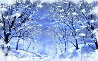 Snowy Forest Wallpaper