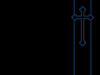 Cool Blue Cross Wallpaper By