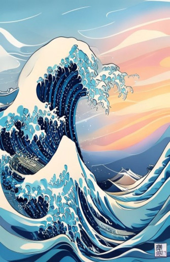 Japanese Wave Wallpaper