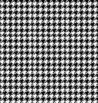 Houndstooth Seamless Pattern Black And White Vector Royalty