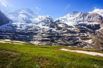 Best Beautiful Panoramic Of Jungfrau Mountain Alps Landscape