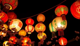 Chinese Lantern Wallpaper