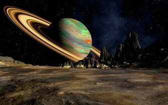 Graphics 3d Wallpaper Planet Saturn Space Ring