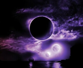 Dark Purple Space Wallpaper Background Theme Desktop