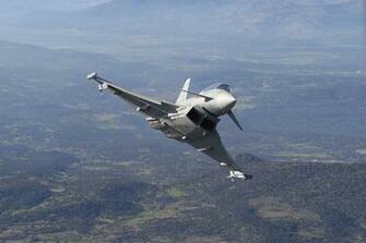 White Airplane Jet Fighter Eurofighter Typhoon HD Wallpaper