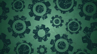 Animated Background Of Grungy Cogs Which Rotate And Scale Up