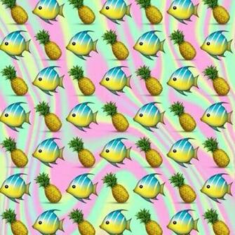 Emoji Fish Pineapple Favim Jpg