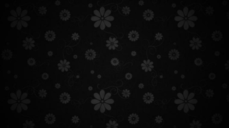 Floral Black Wallpaper By Mucski