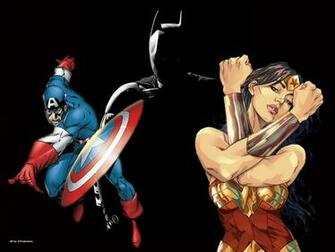 Wonder Woman Batman And Captain America Dc Comics Wallpaper