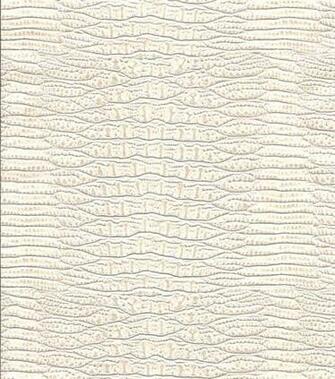 Wallpaper Alligator Skin Cream White Faux Leather