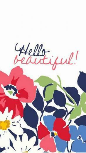 Hello Beautiful iPhone Wallpaper Background Pattern