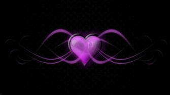 Beautiful Purple Love Wallpaper Background With