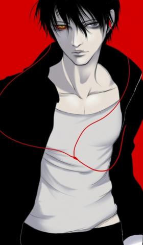 Wallpaper Guy Red Background Yuuki Anzai Line Of The