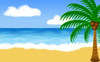 Tropical Beach Wallpaper Digital Art