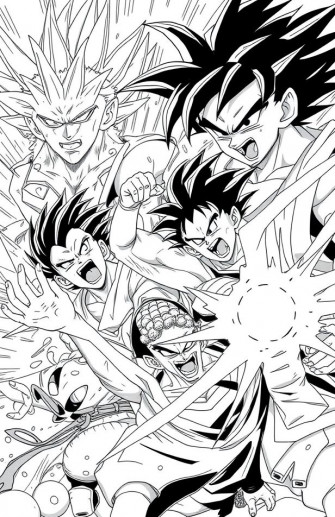 Dragon Ball Z Black And White Wallpaper