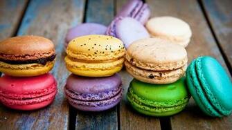 Colorful Macarons Wallpaper HD