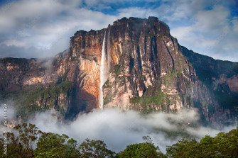 Photo Art Print Close Up Of Salto Angel In Venezuela