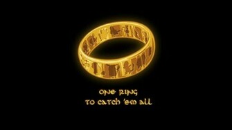 Pokemon The Lord Of Rings One Ring Wallpaper
