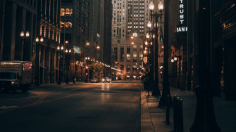 Gotham City Street Background Wallpaper