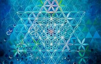 Sacred Geometry Aquatic Flower Of Life Jpeg