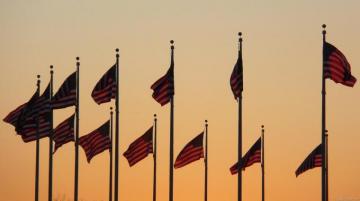 Mlewallpaper Flags At Sunset I