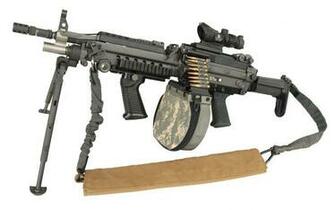 M249 Saw Machine Weapon Gun Military Ammo F Wallpaper