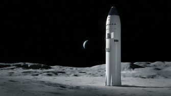 Starship On The Moon