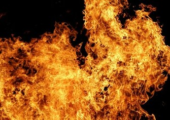 Top Desktop Dark Black Fire Wallpaper HD Picture