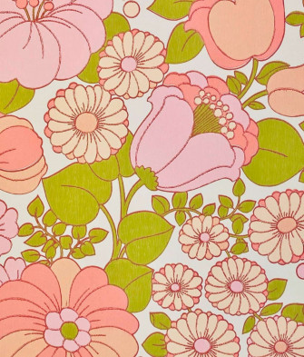 70s Floral Wallpaper