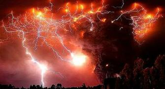 Volcano Lightning Wallpaper Records