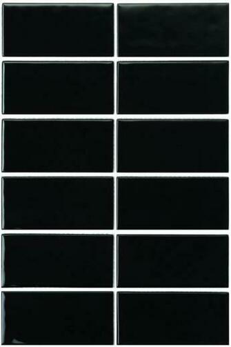 Jet Black Tile Wallpaper